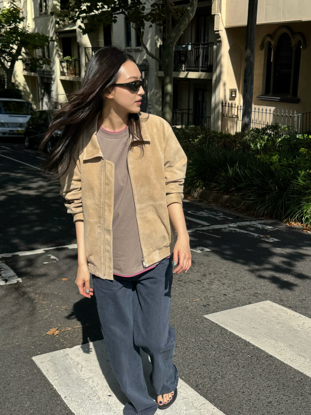 Plain Suede Jacket