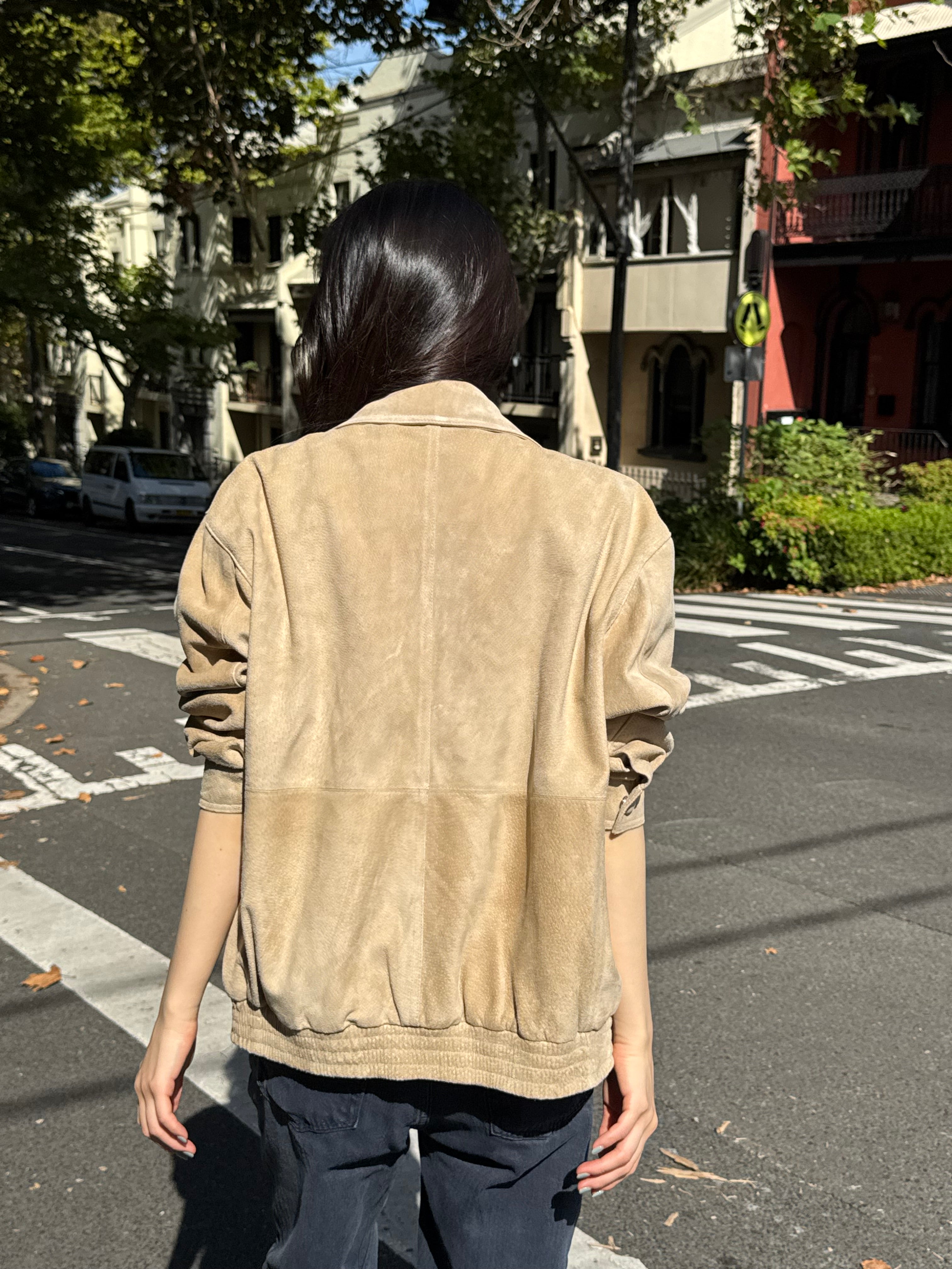 Plain Suede Jacket