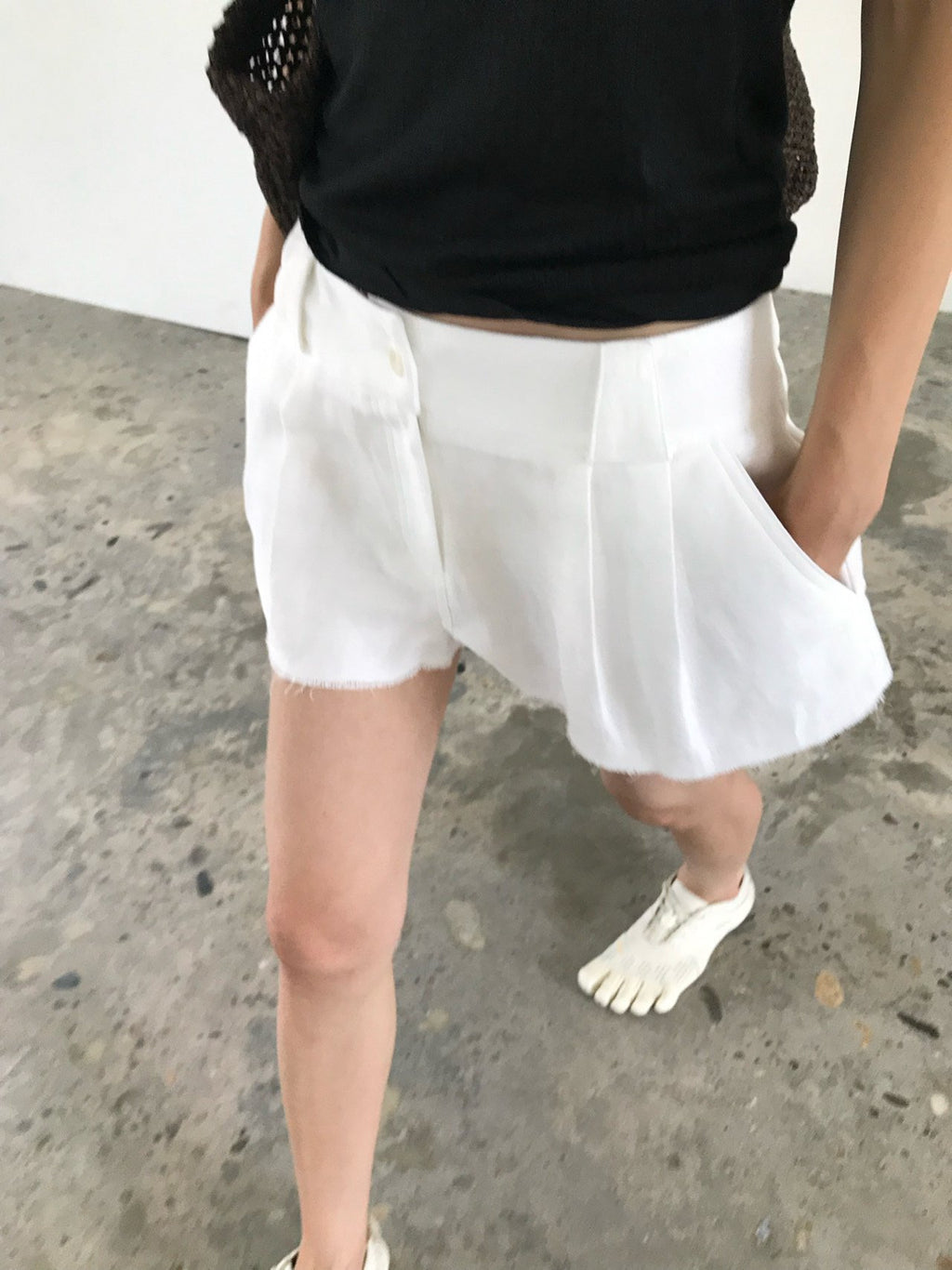 Raw Hem Shorts