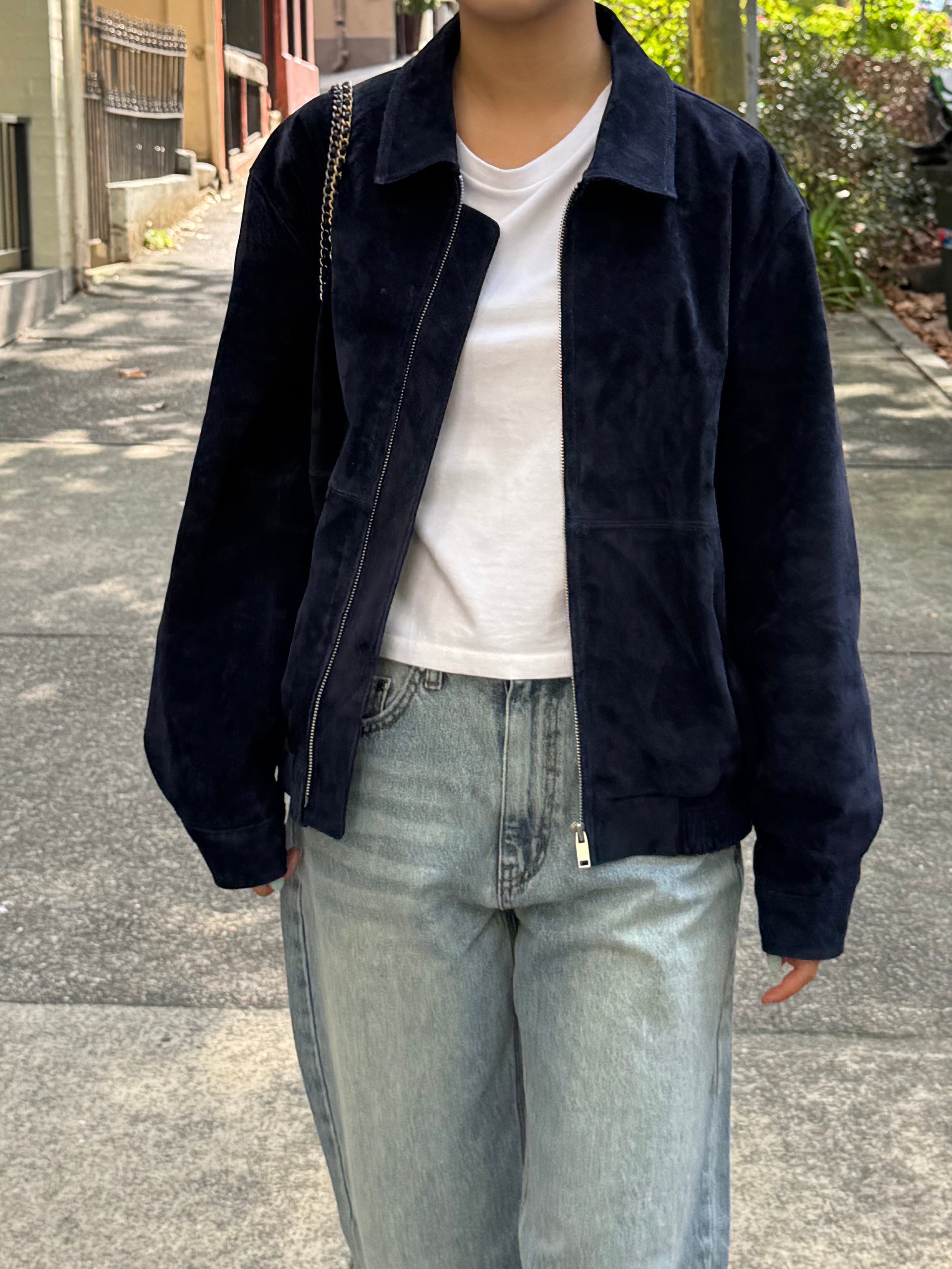 Plain Suede Jacket