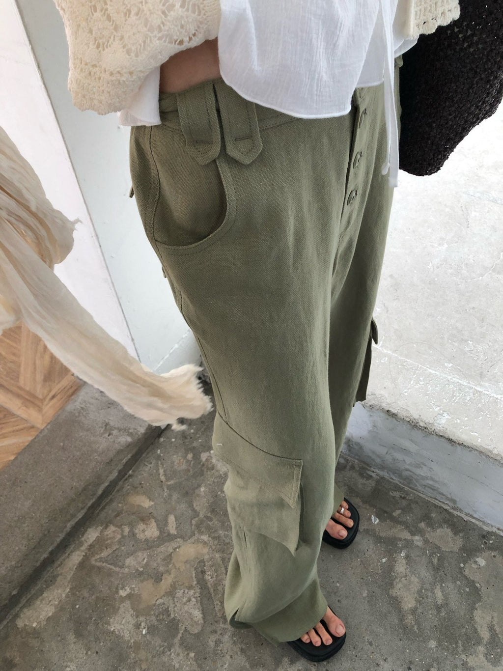 Oat Cargo Pants