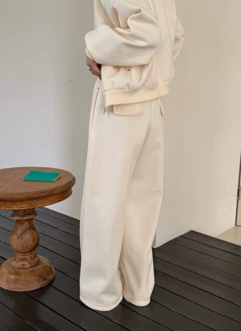 High Neck Bouclé Pants