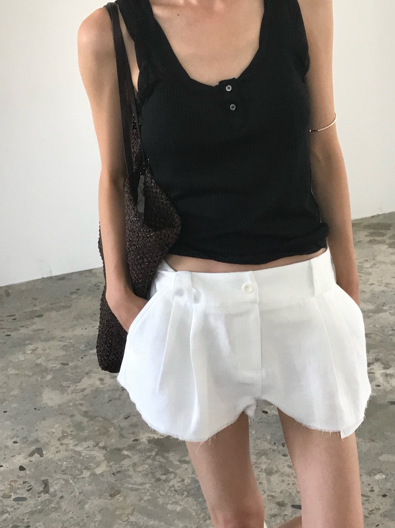 Raw Hem Shorts