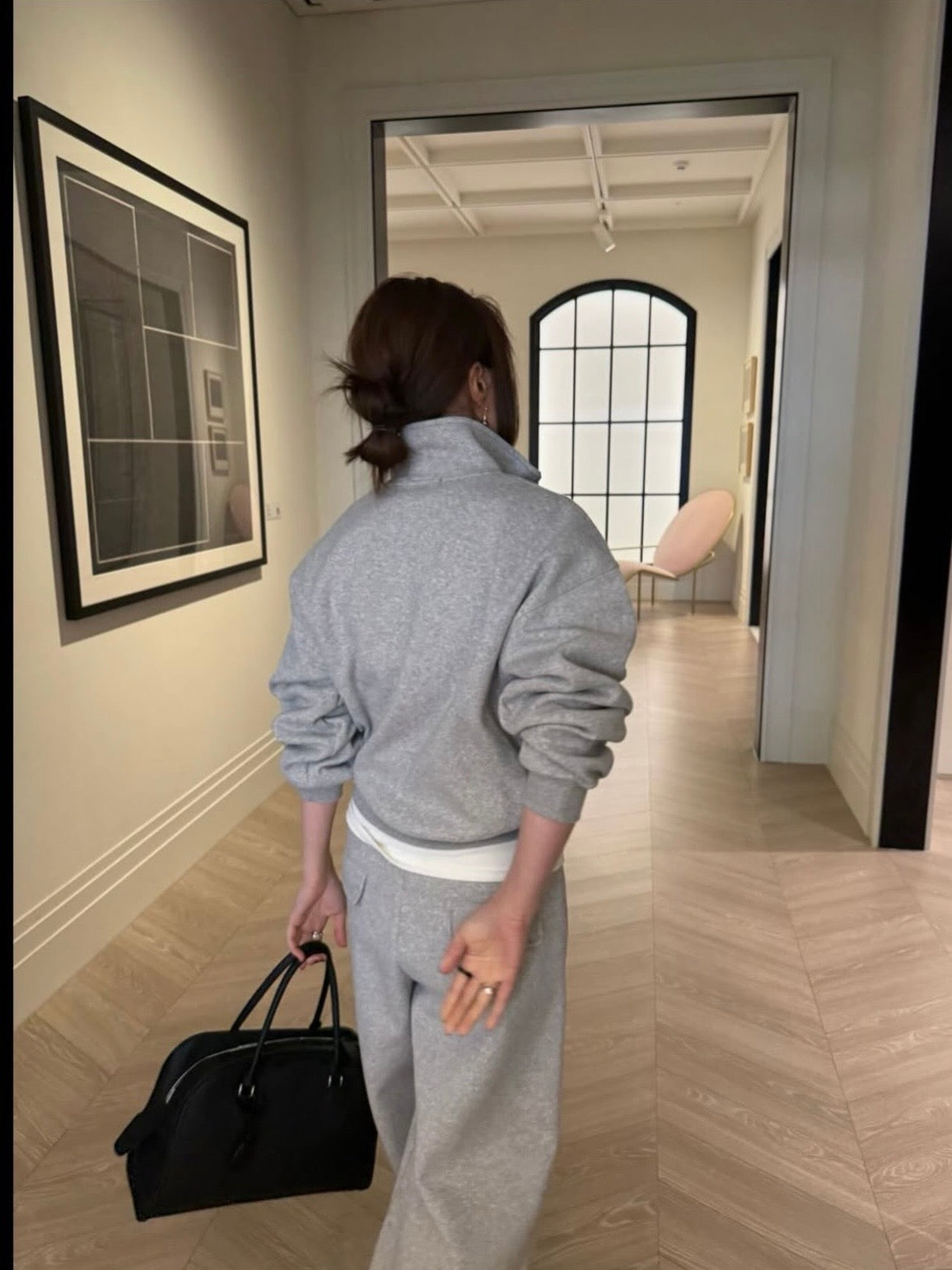 High Neck Bouclé Zip-Up