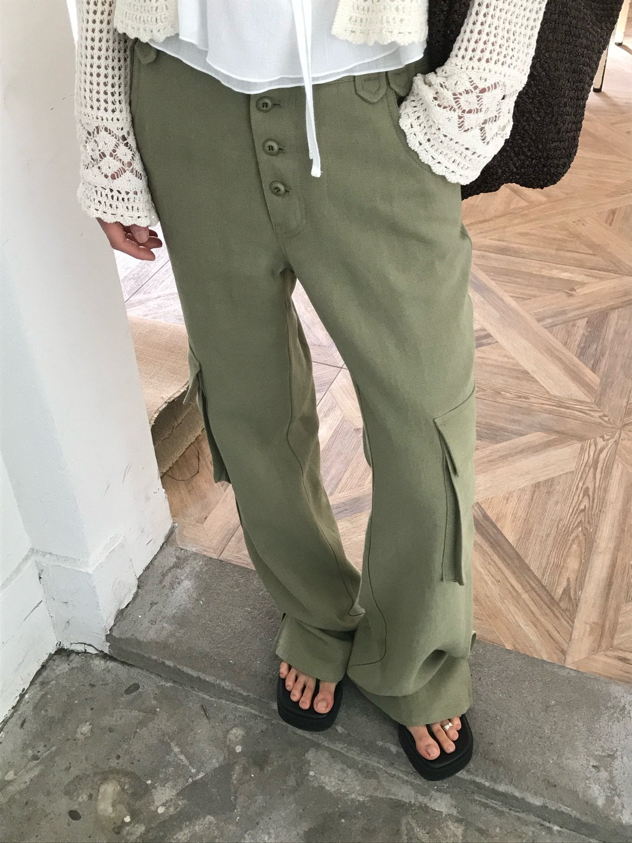 Oat Cargo Pants
