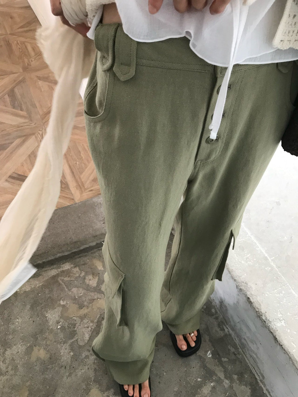 Oat Cargo Pants