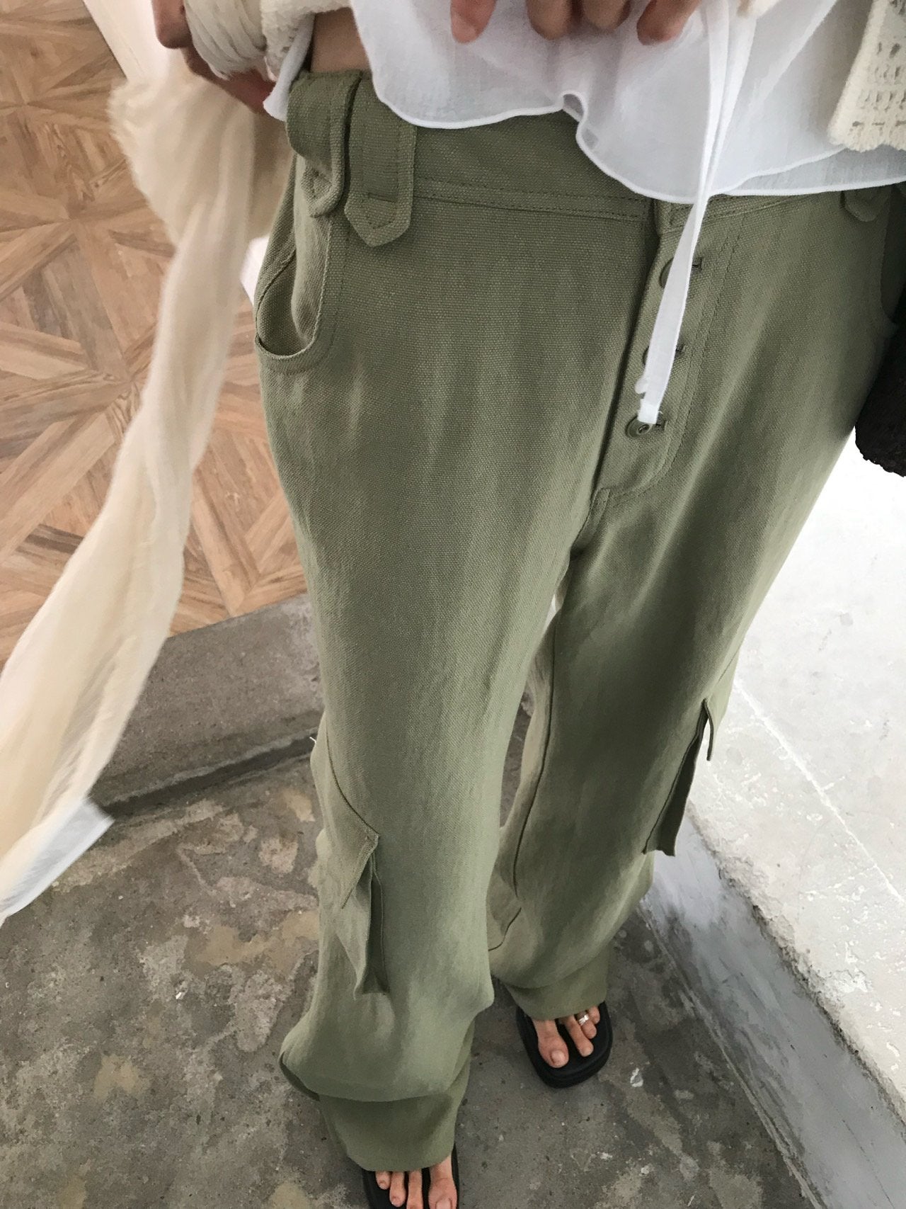 Oat Cargo Pants