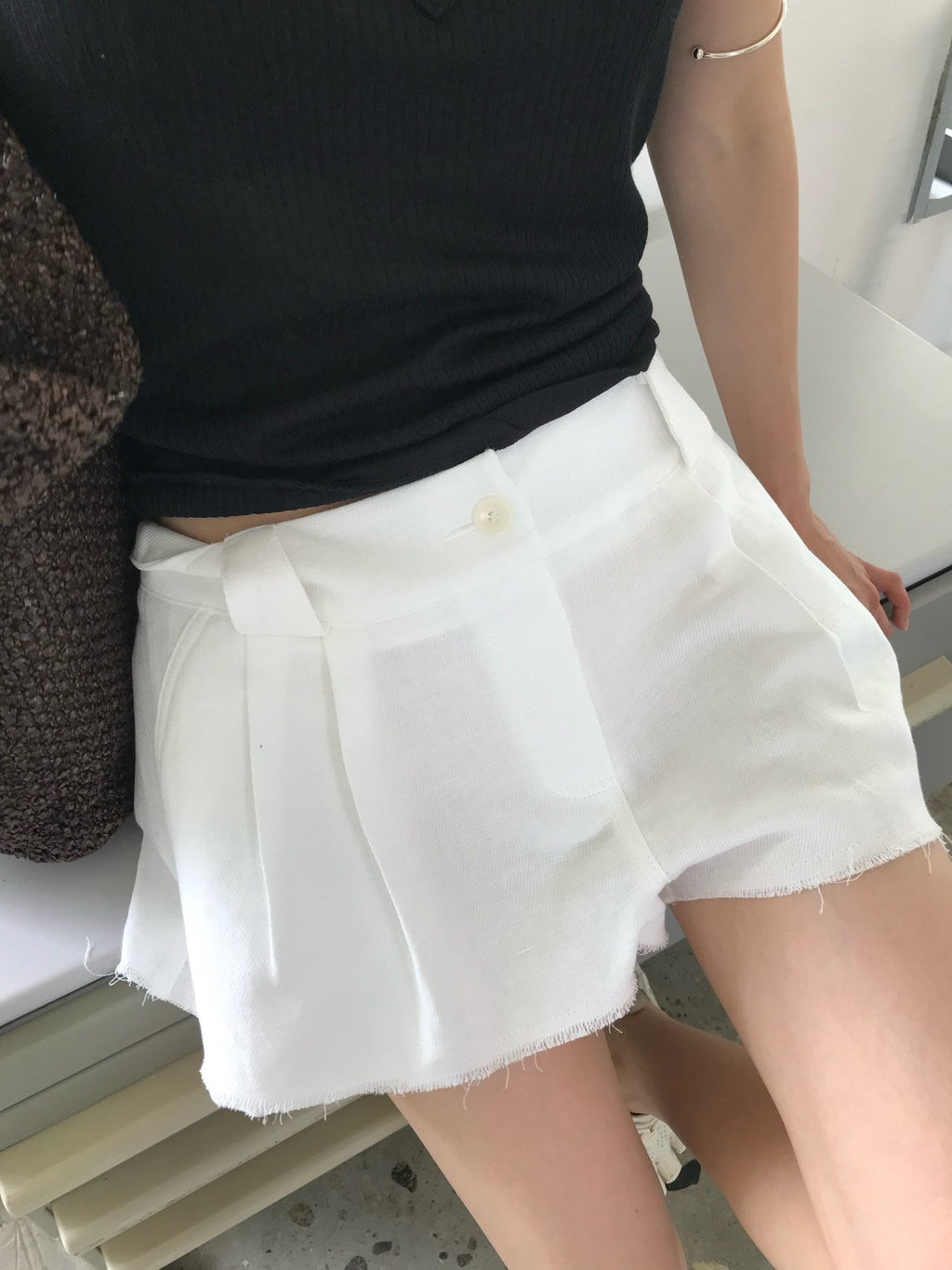 Raw Hem Shorts