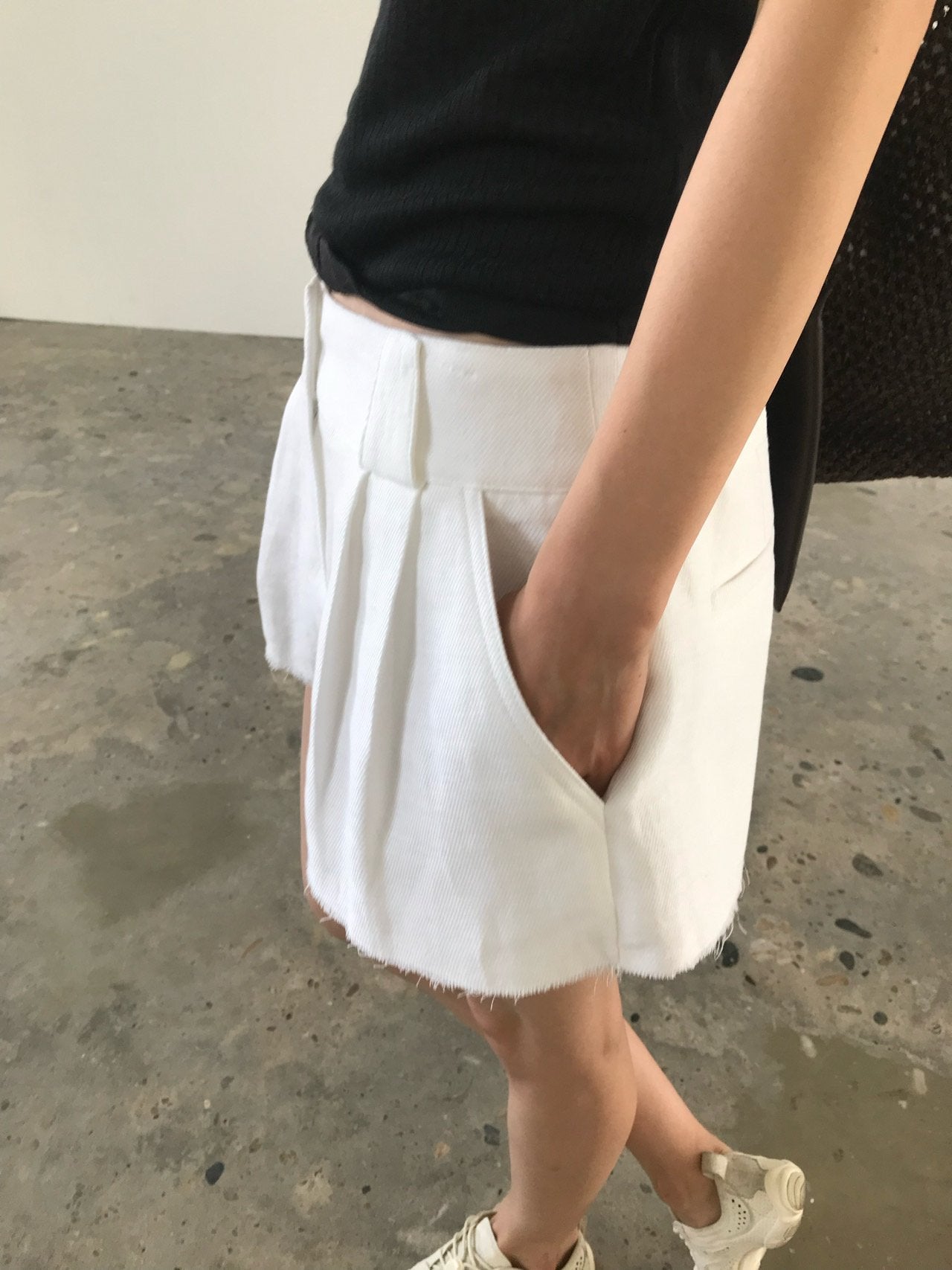 Raw Hem Shorts