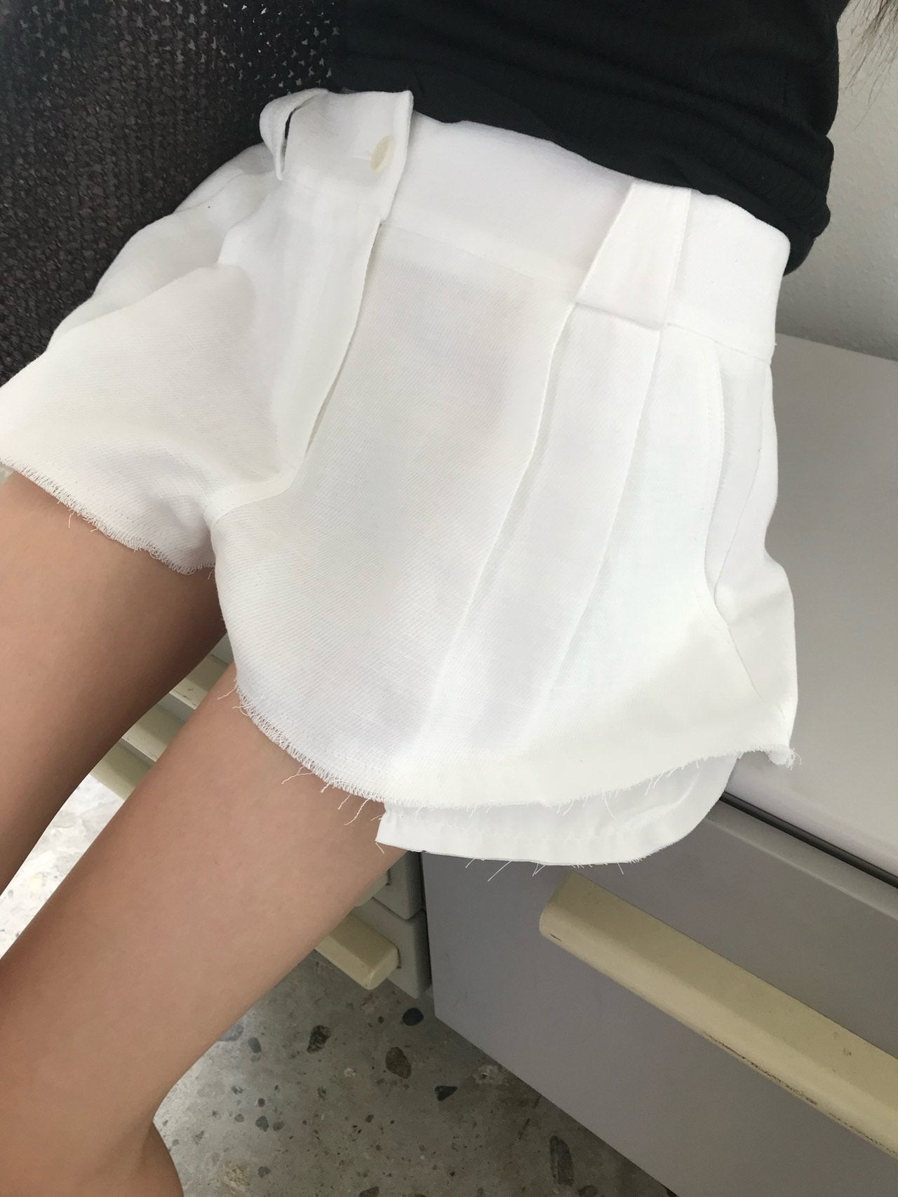Raw Hem Shorts