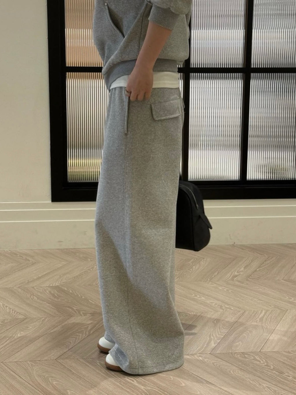 High Neck Bouclé Pants