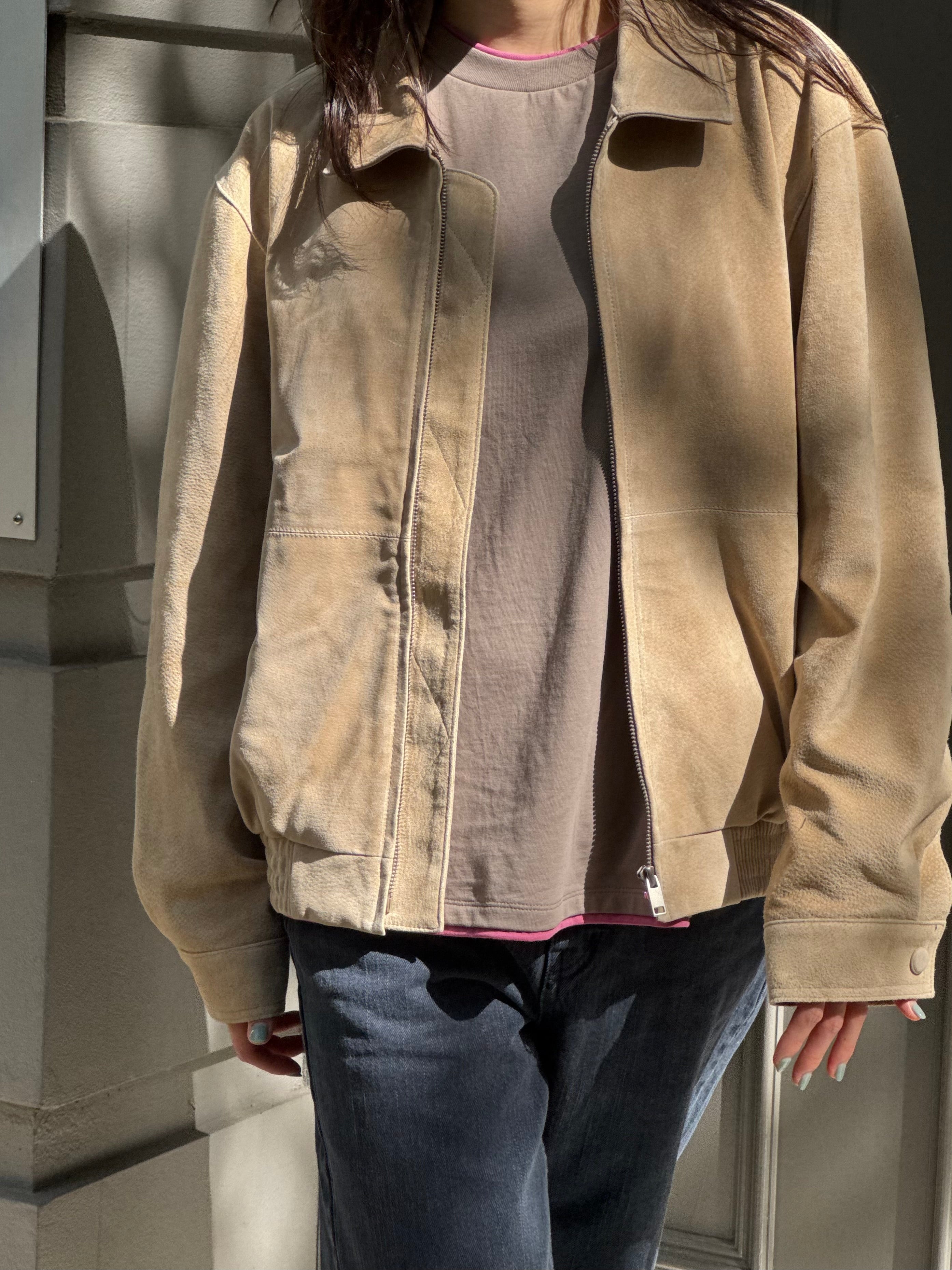 Plain Suede Jacket
