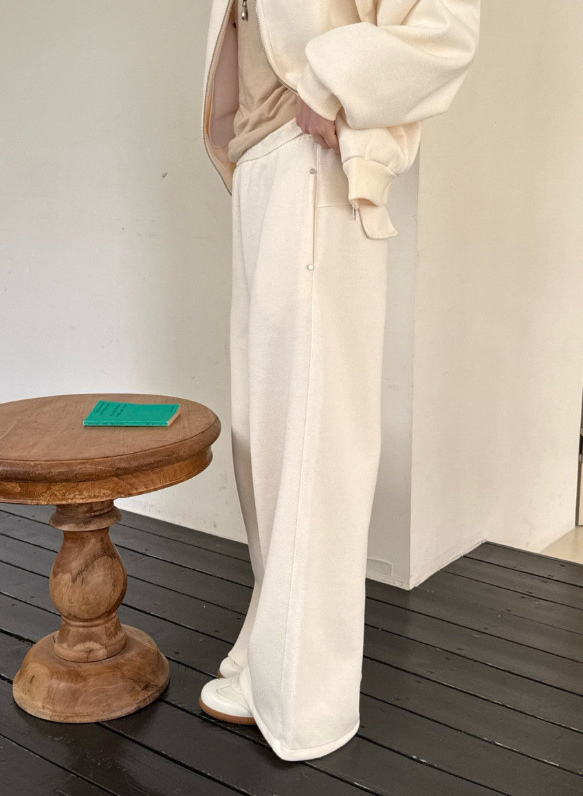 High Neck Bouclé Pants