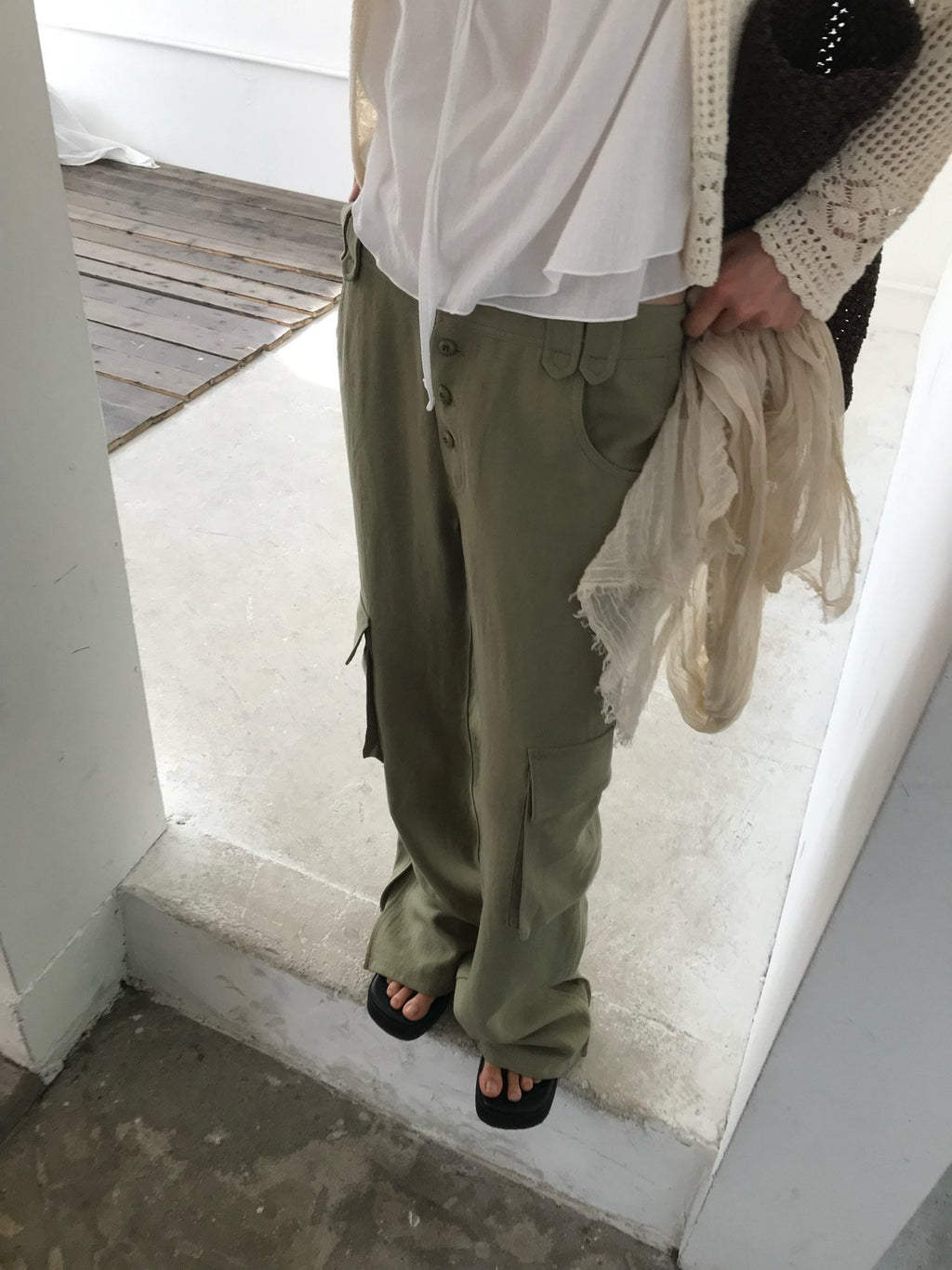 Oat Cargo Pants